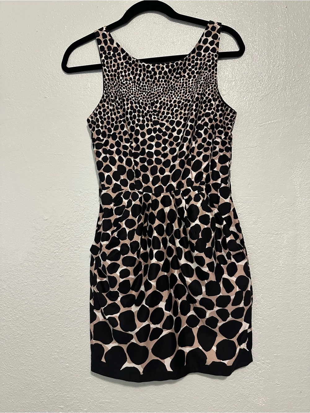 Love Tease Black and Beige Animal Print Mini Dress Size 3